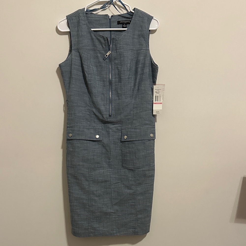 Sharagano Zip-Front Dress size 10